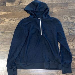 Title Nine Textured 1/4 Zip Hooded Jacket Pullover